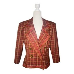 Vintage Wool 1970’s Plaid Coat 12